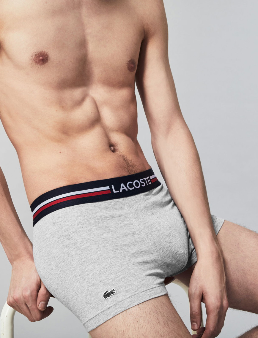 Lacoste Active Erkek 3'lü Lacivert/Kırmızı/Gri Boxer Lacoste Active Erkek 3'lü Lacivert/Kırmızı/Gri Boxer