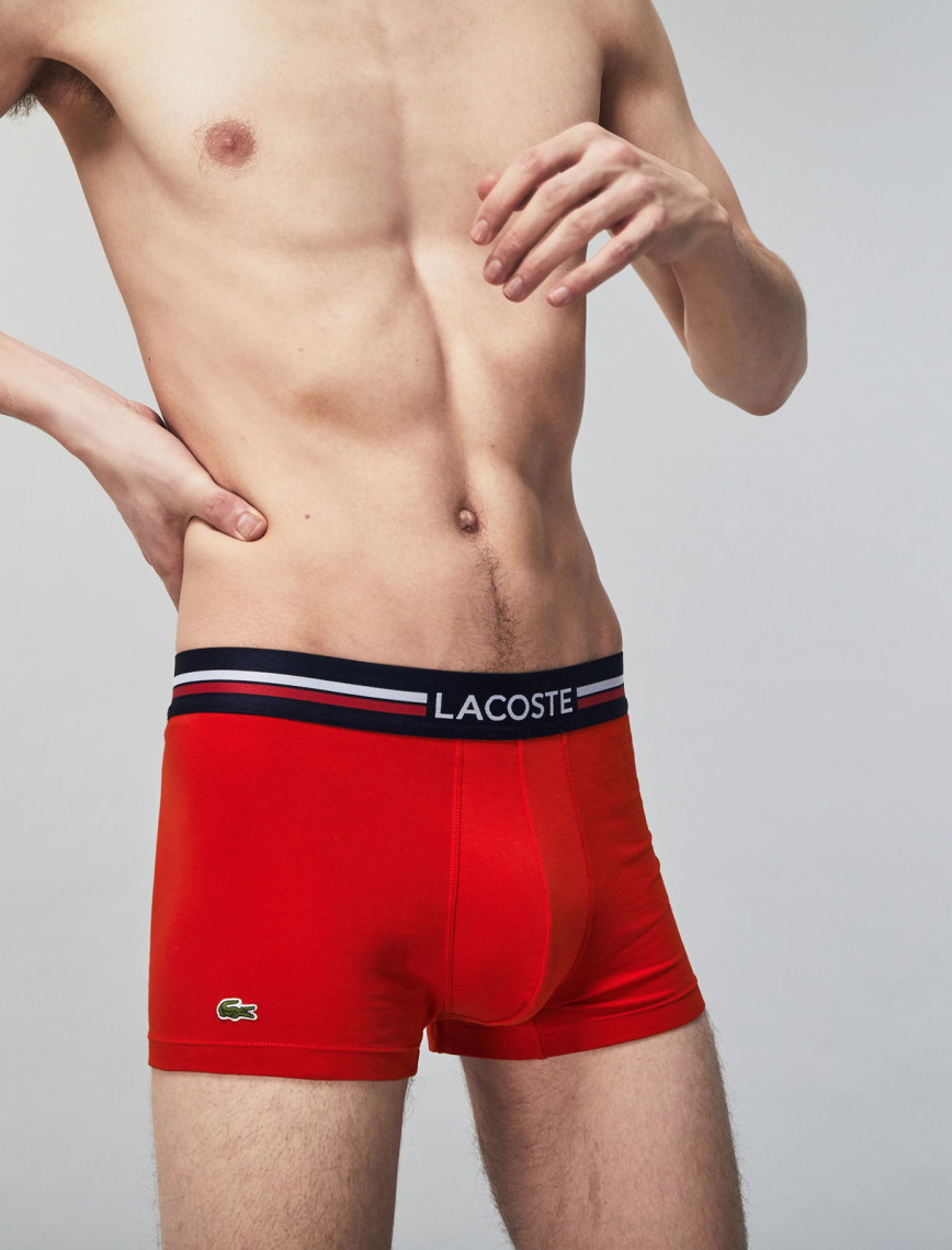 Lacoste Active Erkek 3'lü Lacivert/Kırmızı/Gri Boxer Lacoste Active Erkek 3'lü Lacivert/Kırmızı/Gri Boxer