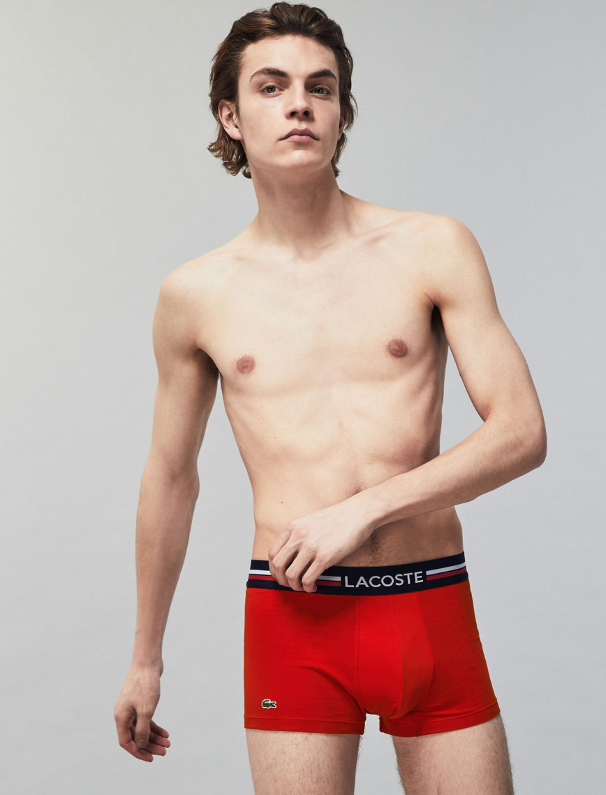 Lacoste Active Erkek 3'lü Lacivert/Kırmızı/Gri Boxer Lacoste Active Erkek 3'lü Lacivert/Kırmızı/Gri Boxer