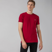 Lacoste Erkek Slim Fit Bisiklet Yaka Bordo T-Shirt Lacoste Erkek Slim Fit Bisiklet Yaka Bordo T-Shirt