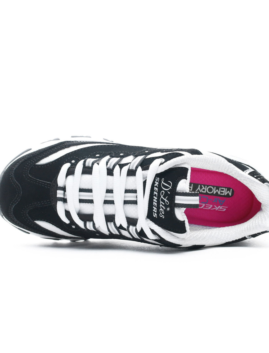 Skechers D'Lites-Biggest Fan Kadın Siyah-Beyaz Spor Ayakkabı Skechers D'Lites-Biggest Fan Kadın Siyah-Beyaz Spor Ayakkabı
