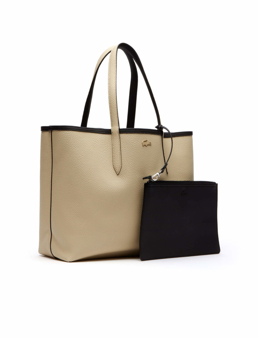 Lacoste Anna Kadın Çift Taraflı Siyah Omuz Çantası Lacoste Anna Kadın Çift Taraflı Siyah Omuz Çantası