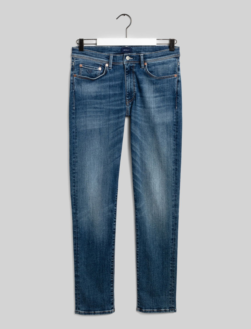GANT Erkek Mavi Extra Slim Fit Jean Pantolon GANT Erkek Mavi Extra Slim Fit Jean Pantolon