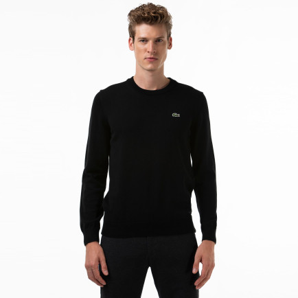 Lacoste Erkek Regular Fit Bisiklet Yaka Organik Pamuk Siyah Kazak Lacoste Erkek Regular Fit Bisiklet Yaka Organik Pamuk Siyah Kazak