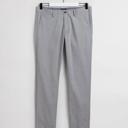 Gant Erkek Gri Slim Fit Hallden Pantolon Gant Erkek Gri Slim Fit Hallden Pantolon