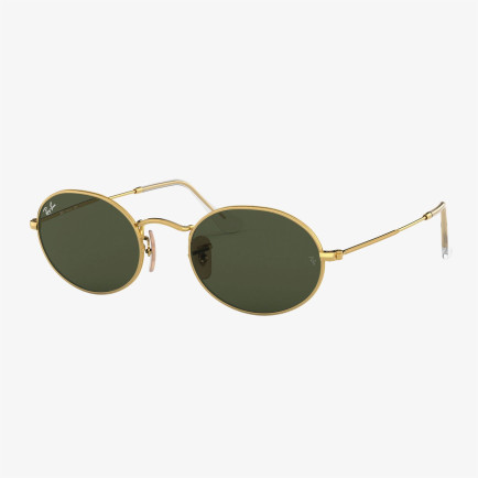 RAY-BAN 0RB3547 Oval Unisex Gold Güneş Gözlüğü RAY-BAN 0RB3547 Oval Unisex Gold Güneş Gözlüğü