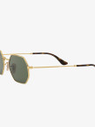 RAY-BAN 0RB3556N Octagonal Unisex Gold Güneş Gözlüğü RAY-BAN 0RB3556N Octagonal Unisex Gold Güneş Gözlüğü