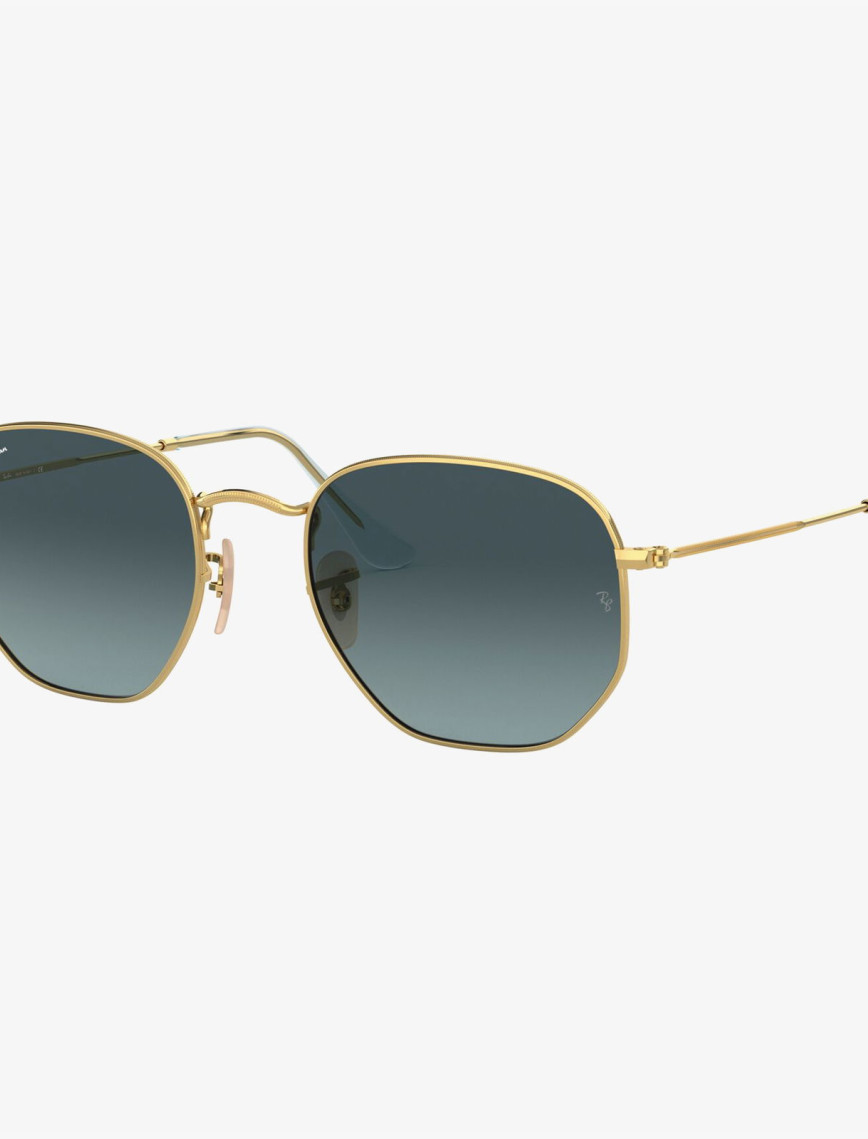 RAY-BAN 0RB3548N Hexagonal Unisex Gold Güneş Gözlüğü RAY-BAN 0RB3548N Hexagonal Unisex Gold Güneş Gözlüğü