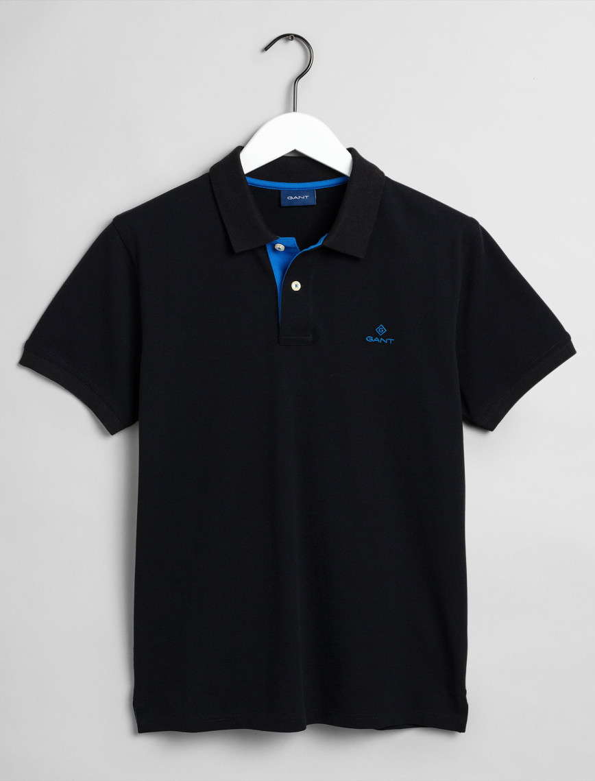 GANT Erkek Siyah Slim Fit Polo GANT Erkek Siyah Slim Fit Polo
