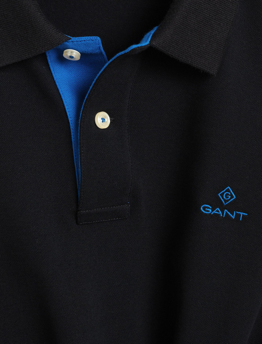 GANT Erkek Siyah Slim Fit Polo GANT Erkek Siyah Slim Fit Polo