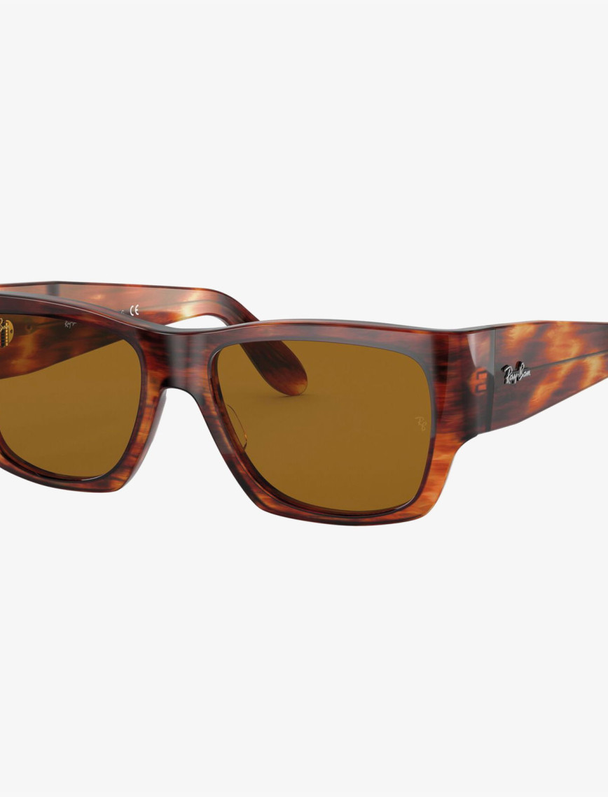 RAY-BAN 0RB2187 Wayfarer Nomad Unisex Striped Havana Güneş Gözlüğü