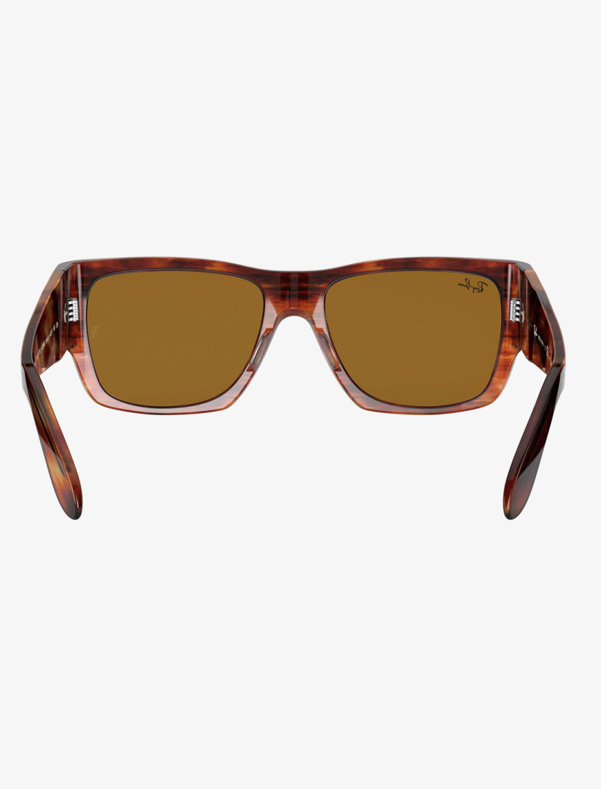 RAY-BAN 0RB2187 Wayfarer Nomad Unisex Striped Havana Güneş Gözlüğü