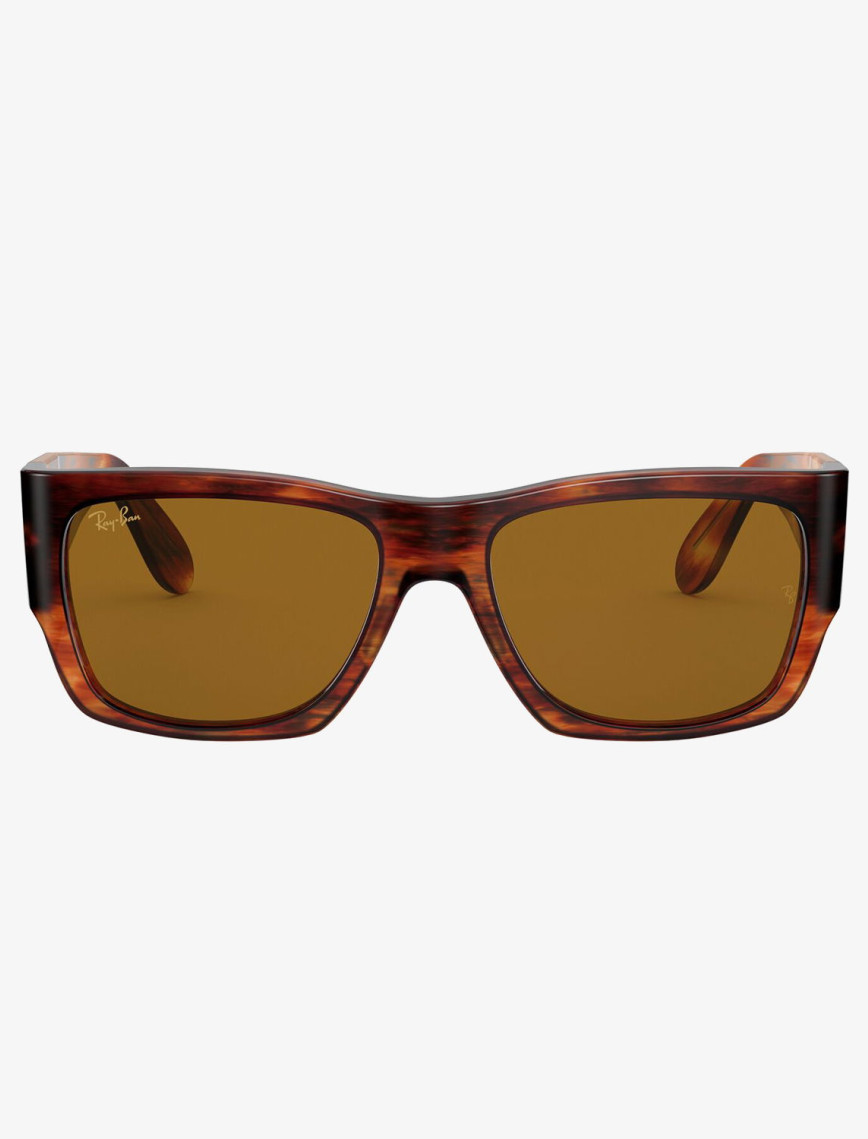 RAY-BAN 0RB2187 Wayfarer Nomad Unisex Striped Havana Güneş Gözlüğü