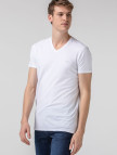 Lacoste Slim Fit V Yaka Beyaz T-Shirt Lacoste Slim Fit V Yaka Beyaz T-Shirt
