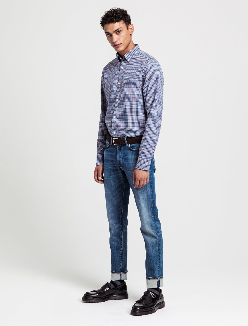 GANT Erkek Mavi Extra Slim Fit Jean Pantolon GANT Erkek Mavi Extra Slim Fit Jean Pantolon