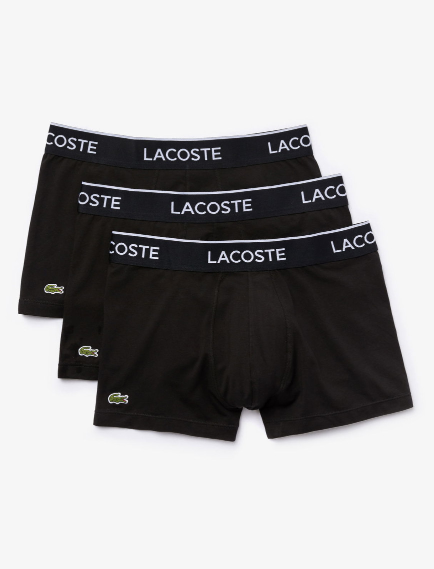 Lacoste Active Erkek 3'lü Siyah Boxer Lacoste Active Erkek 3'lü Siyah Boxer