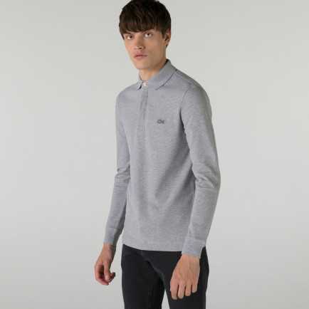 Lacoste Erkek Regular Fit Uzun Kollu Gri Polo Lacoste Erkek Regular Fit Uzun Kollu Gri Polo