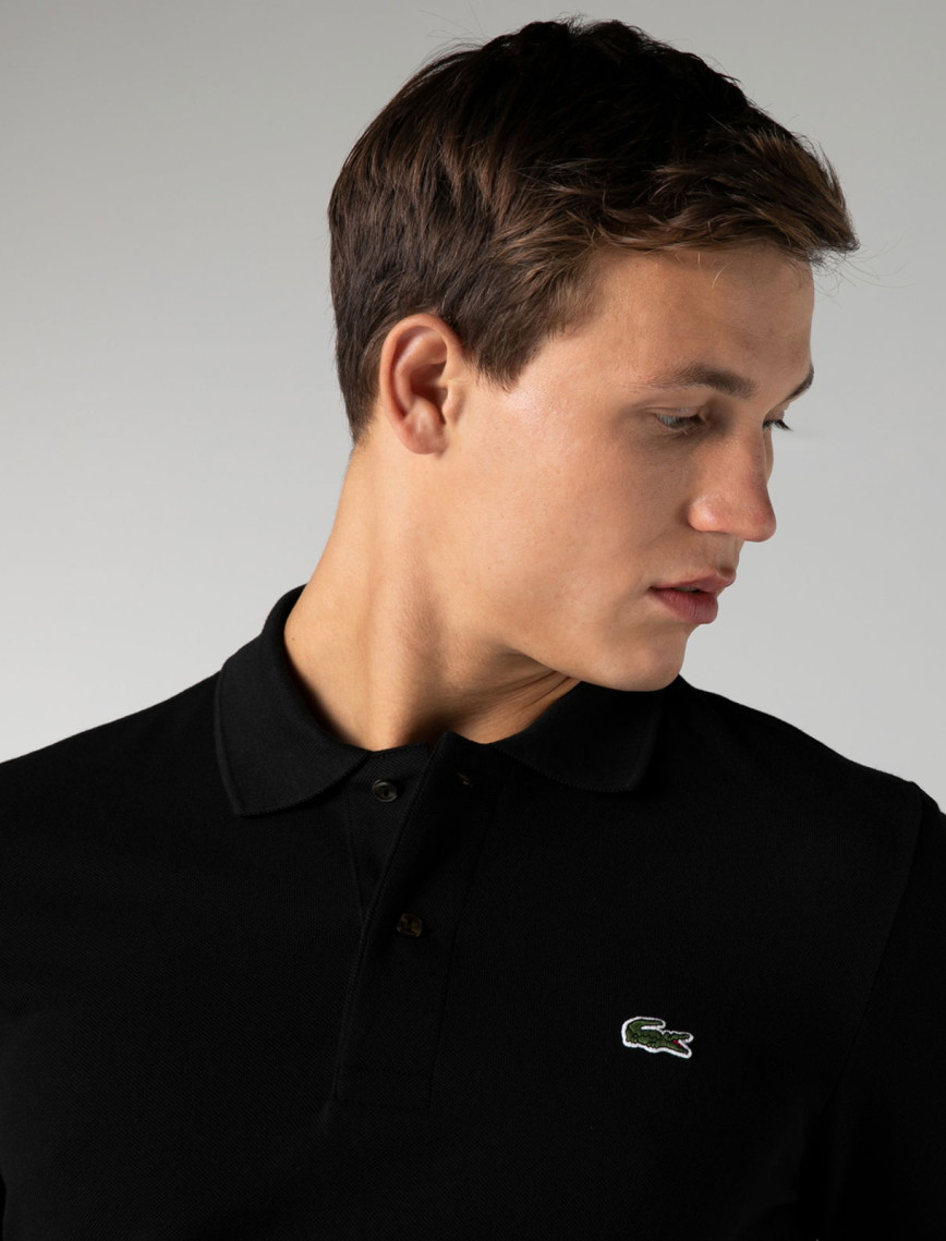 Lacoste Erkek Classic Fit Uzun Kollu Siyah Polo Lacoste Erkek Classic Fit Uzun Kollu Siyah Polo