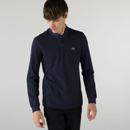 Lacoste Erkek Classic Fit Uzun Kollu Lacivert Polo