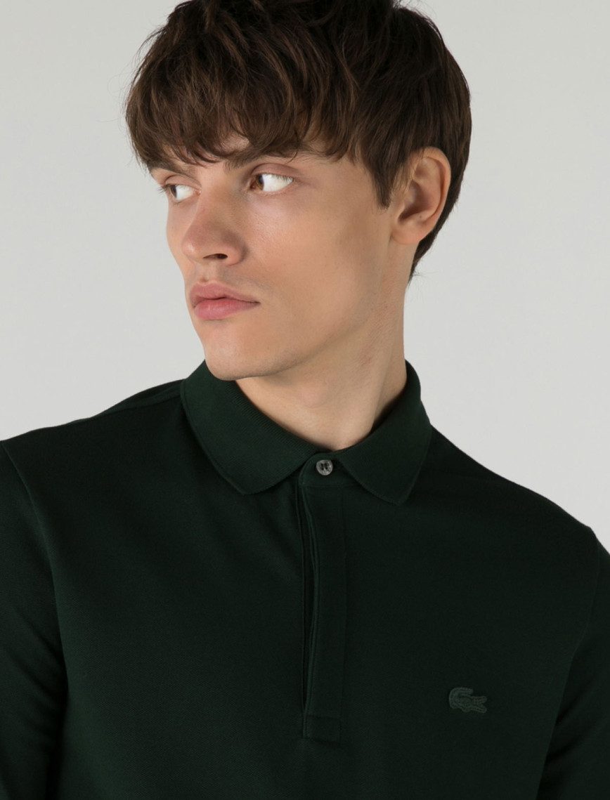 Lacoste Erkek Regular Fit Uzun Kollu Yeşil Paris Polo Lacoste Erkek Regular Fit Uzun Kollu Yeşil Paris Polo