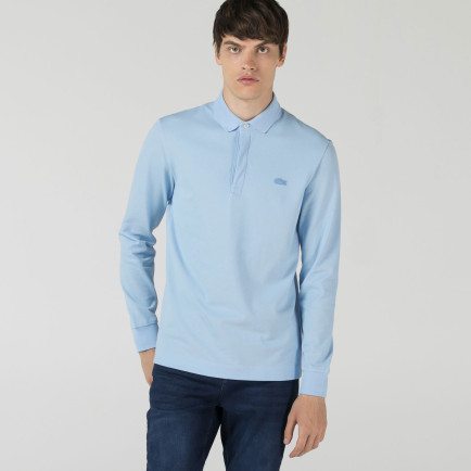 Lacoste Erkek Regular Fit Uzun Kollu Mavi Polo Lacoste Erkek Regular Fit Uzun Kollu Mavi Polo