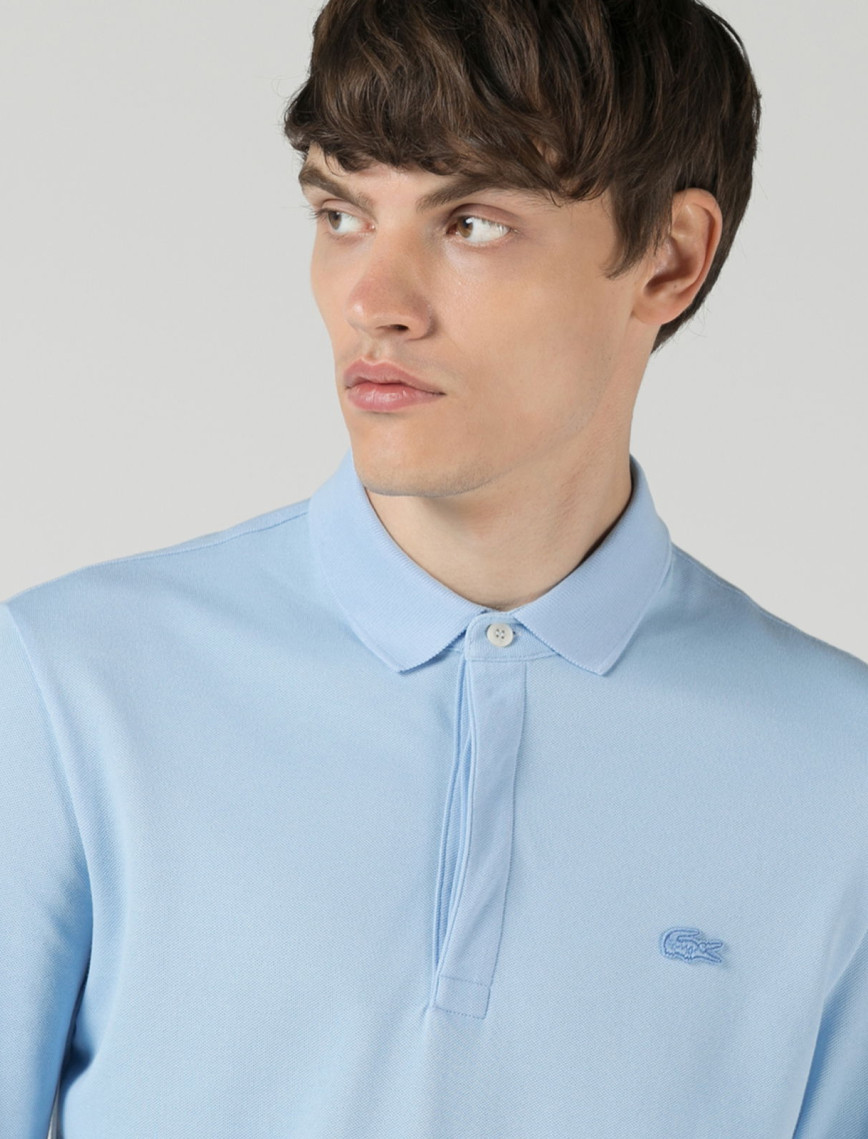 Lacoste Erkek Regular Fit Uzun Kollu Mavi Polo Lacoste Erkek Regular Fit Uzun Kollu Mavi Polo