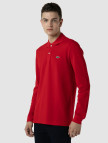 Lacoste Erkek Classic Fit Uzun Kollu Kırmızı Polo Lacoste Erkek Classic Fit Uzun Kollu Kırmızı Polo