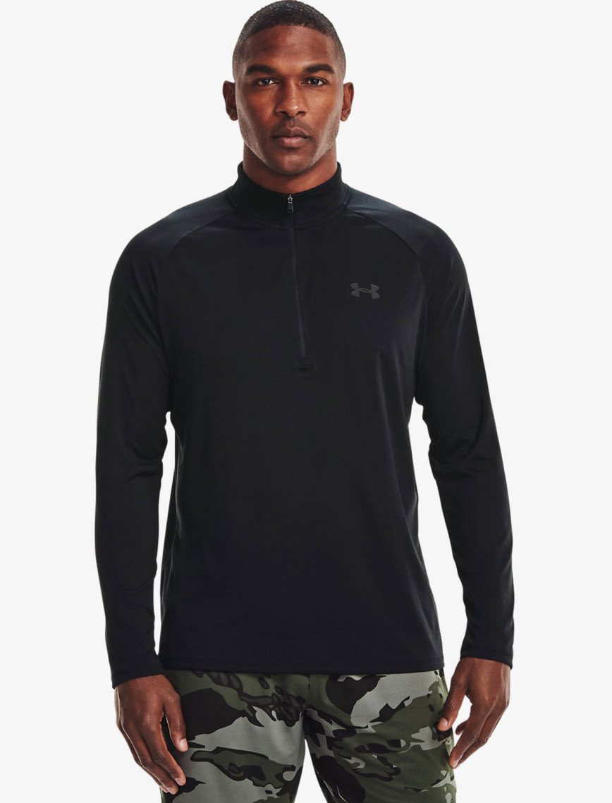 Under Armour Tech 2.0 1/2 Zipped Erkek Siyah Uzun Kollu T-Shirt Under Armour Tech 2.0 1/2 Zipped Erkek Siyah Uzun Kollu T-Shirt