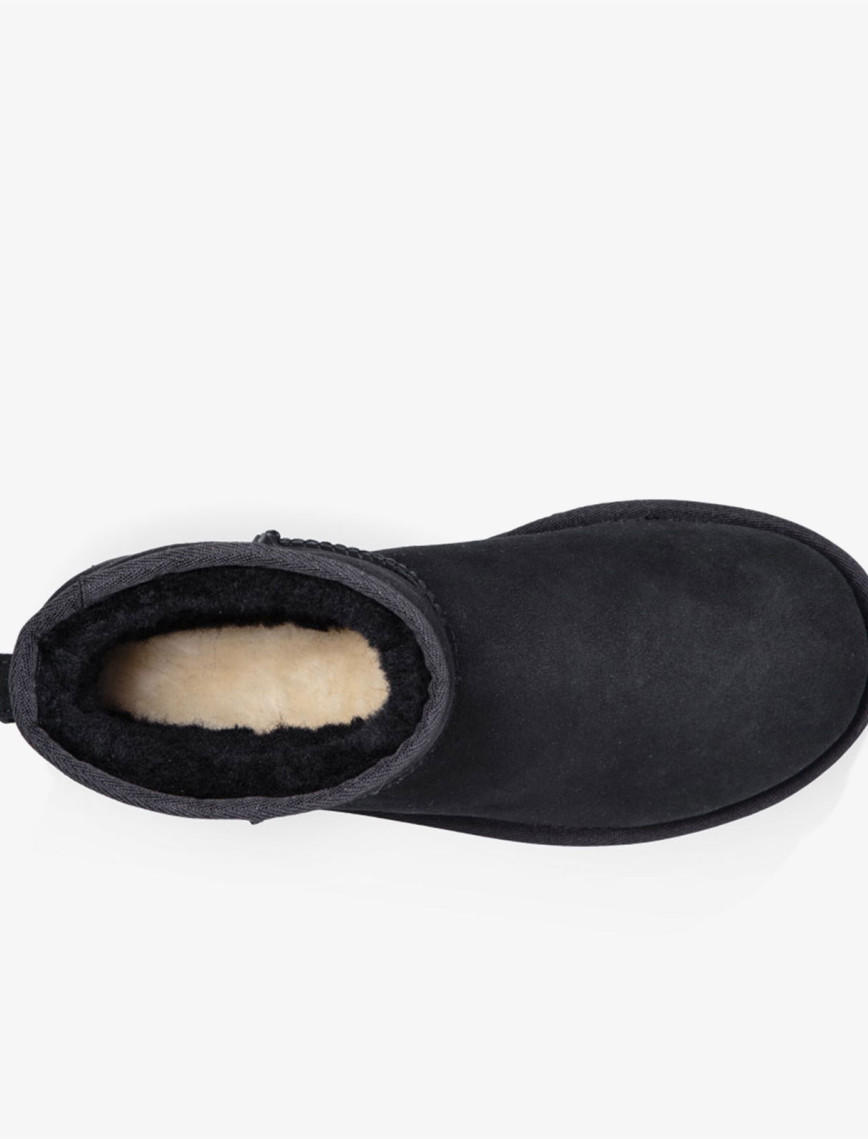 UGG Classic Mini II Kadın Siyah Bot UGG Classic Mini II Kadın Siyah Bot