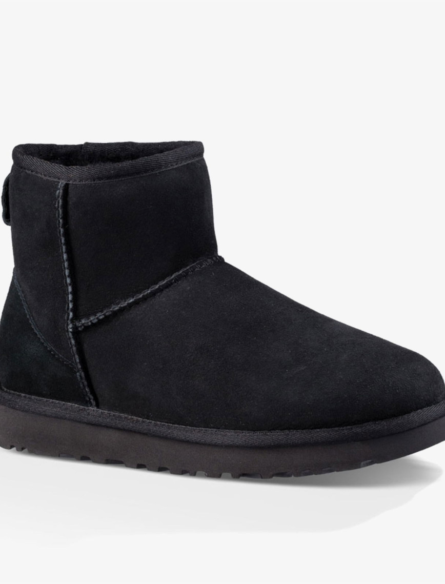 UGG Classic Mini II Kadın Siyah Bot UGG Classic Mini II Kadın Siyah Bot