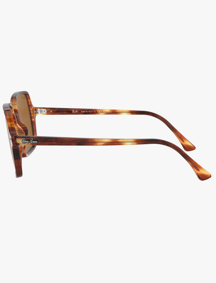 RAY-BAN 0RB1973 Square II Kadın Stripped Havana Güneş Gözlüğü RAY-BAN 0RB1973 Square II Kadın Stripped Havana Güneş Gözlüğü