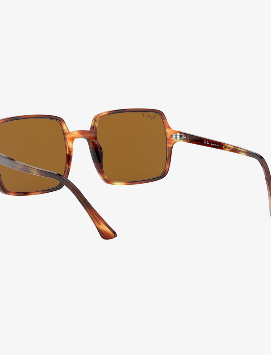 RAY-BAN 0RB1973 Square II Kadın Stripped Havana Güneş Gözlüğü RAY-BAN 0RB1973 Square II Kadın Stripped Havana Güneş Gözlüğü