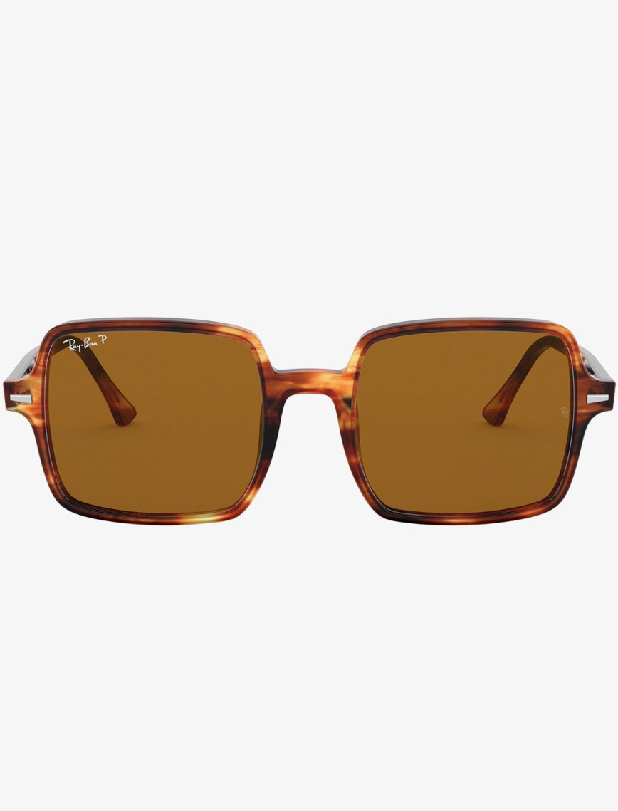 RAY-BAN 0RB1973 Square II Kadın Stripped Havana Güneş Gözlüğü RAY-BAN 0RB1973 Square II Kadın Stripped Havana Güneş Gözlüğü