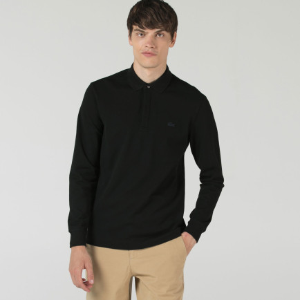 Lacoste Erkek Regular Fit Uzun Kollu Siyah Paris Polo Lacoste Erkek Regular Fit Uzun Kollu Siyah Paris Polo