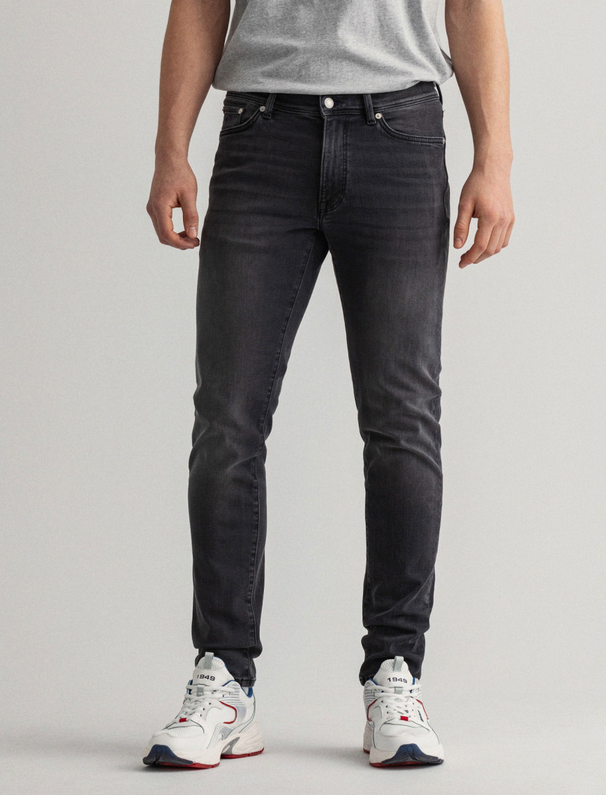 GANT Erkek Siyah Extra Slim Fit Jean Pantolon GANT Erkek Siyah Extra Slim Fit Jean Pantolon