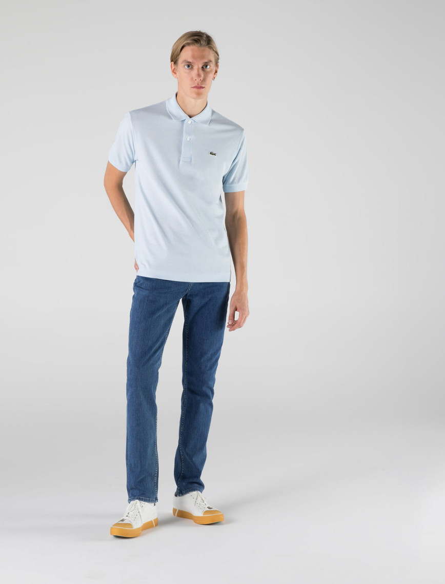 Lacoste L.12.12 Erkek Classic Fit Açık Mavi Polo Lacoste L.12.12 Erkek Classic Fit Açık Mavi Polo