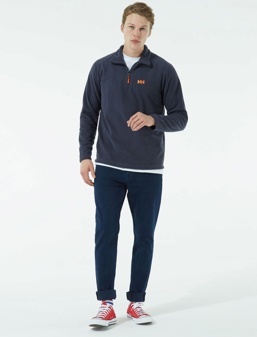Helly Hansen HH Mount Fleece Erkek Mavi Polar Sweatshirt
