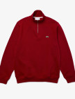 Lacoste Erkek Classic Fit Yarım Fermuarlı Bordo Sweatshirt Lacoste Erkek Classic Fit Yarım Fermuarlı Bordo Sweatshirt