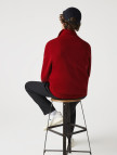 Lacoste Erkek Classic Fit Yarım Fermuarlı Bordo Sweatshirt Lacoste Erkek Classic Fit Yarım Fermuarlı Bordo Sweatshirt
