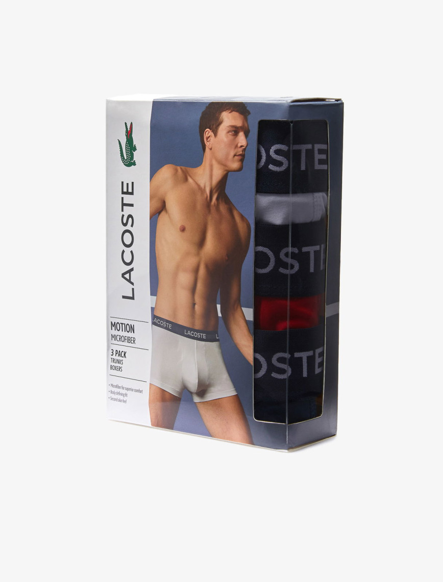 Lacoste Erkek 3'lü Renkli Boxer Lacoste Erkek 3'lü Renkli Boxer