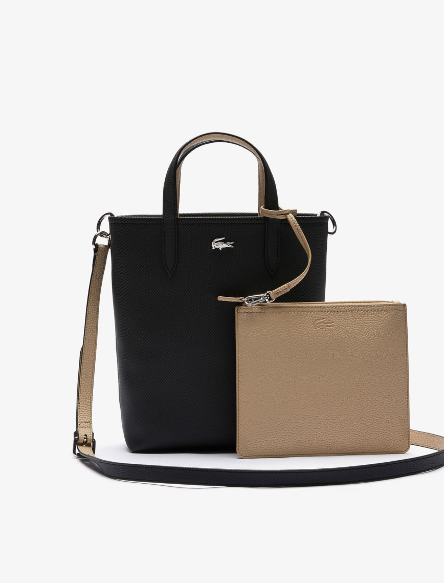 Lacoste Anna Kadın Çift Taraflı Siyah Omuz Çantası Lacoste Anna Kadın Çift Taraflı Siyah Omuz Çantası