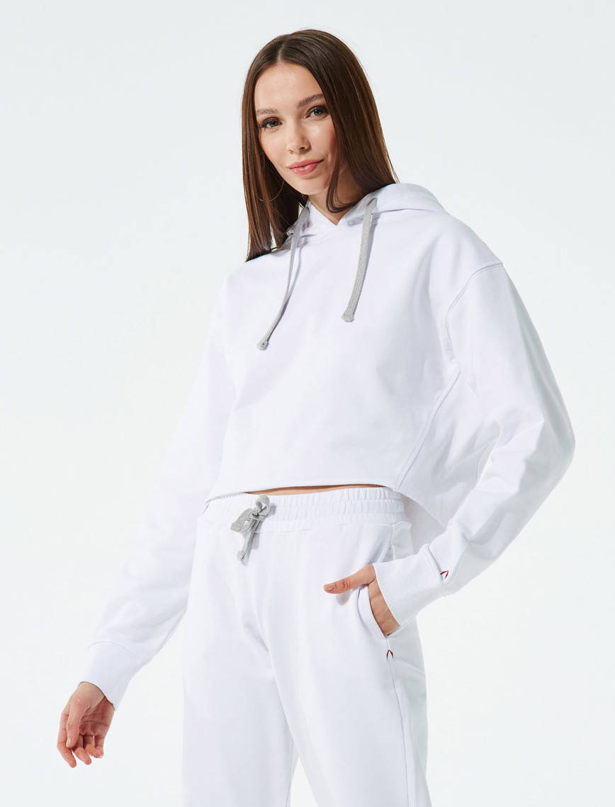 The Stay Line Lumi Kadın Beyaz Hoodie The Stay Line Lumi Kadın Beyaz Hoodie