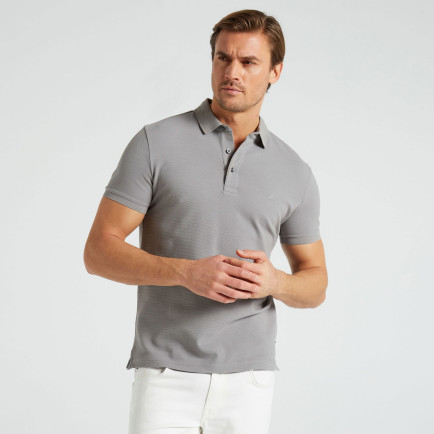 Nautica Erkek Gri Slim Fit Kısa Kollu Polo Nautica Erkek Gri Slim Fit Kısa Kollu Polo