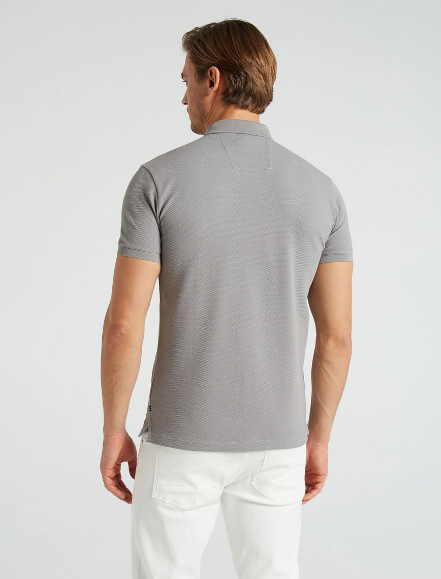 Nautica Erkek Gri Slim Fit Kısa Kollu Polo Nautica Erkek Gri Slim Fit Kısa Kollu Polo