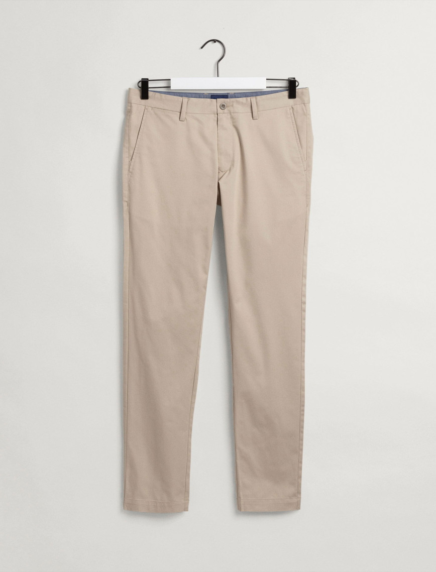 GANT Erkek Bej Slim Fit Hallden Pantolon GANT Erkek Bej Slim Fit Hallden Pantolon