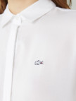 Lacoste Kadın Regular Fit Yarım Kol Beyaz Gömlek Lacoste Kadın Regular Fit Yarım Kol Beyaz Gömlek