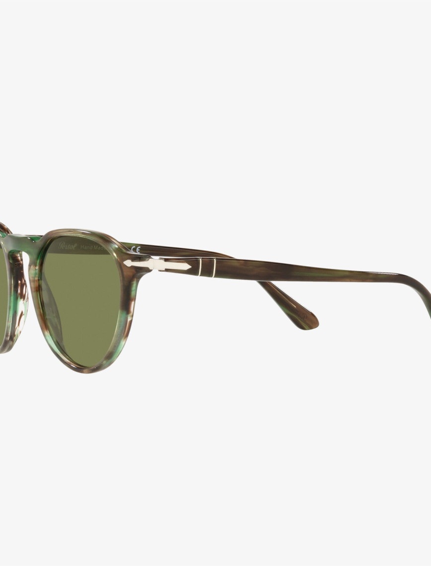 PERSOL Acetate Unisex Yeşil Güneş Gözlüğü PERSOL Acetate Unisex Yeşil Güneş Gözlüğü