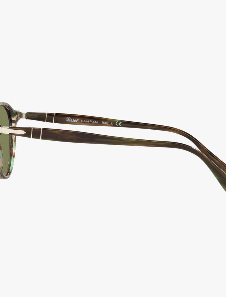 PERSOL Acetate Unisex Yeşil Güneş Gözlüğü PERSOL Acetate Unisex Yeşil Güneş Gözlüğü
