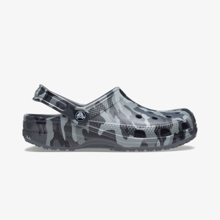 Crocs Classic Printed Camo Clog Erkek Gri Terlik Crocs Classic Printed Camo Clog Erkek Gri Terlik