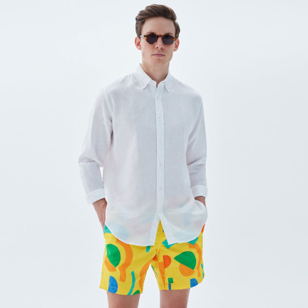 Bluemint Arthus Erkek Yellow Marks Mayo Şort Bluemint Arthus Erkek Yellow Marks Mayo Şort